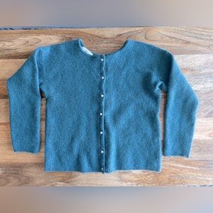 Mohair Cardigan in Sage color